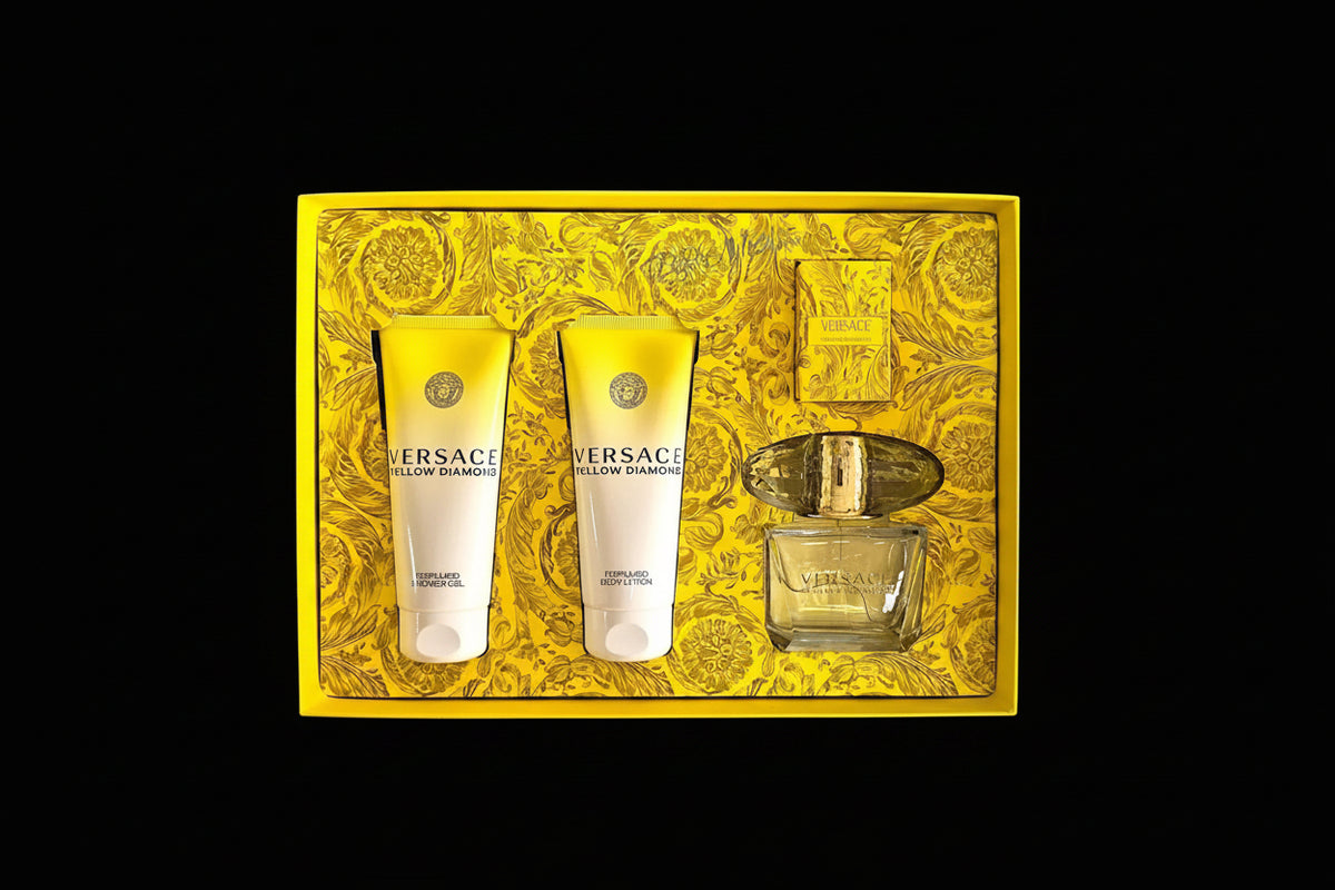Yellow Diamond By Versace For Women 4Pcs Set EDT Spray by perfumesandrea