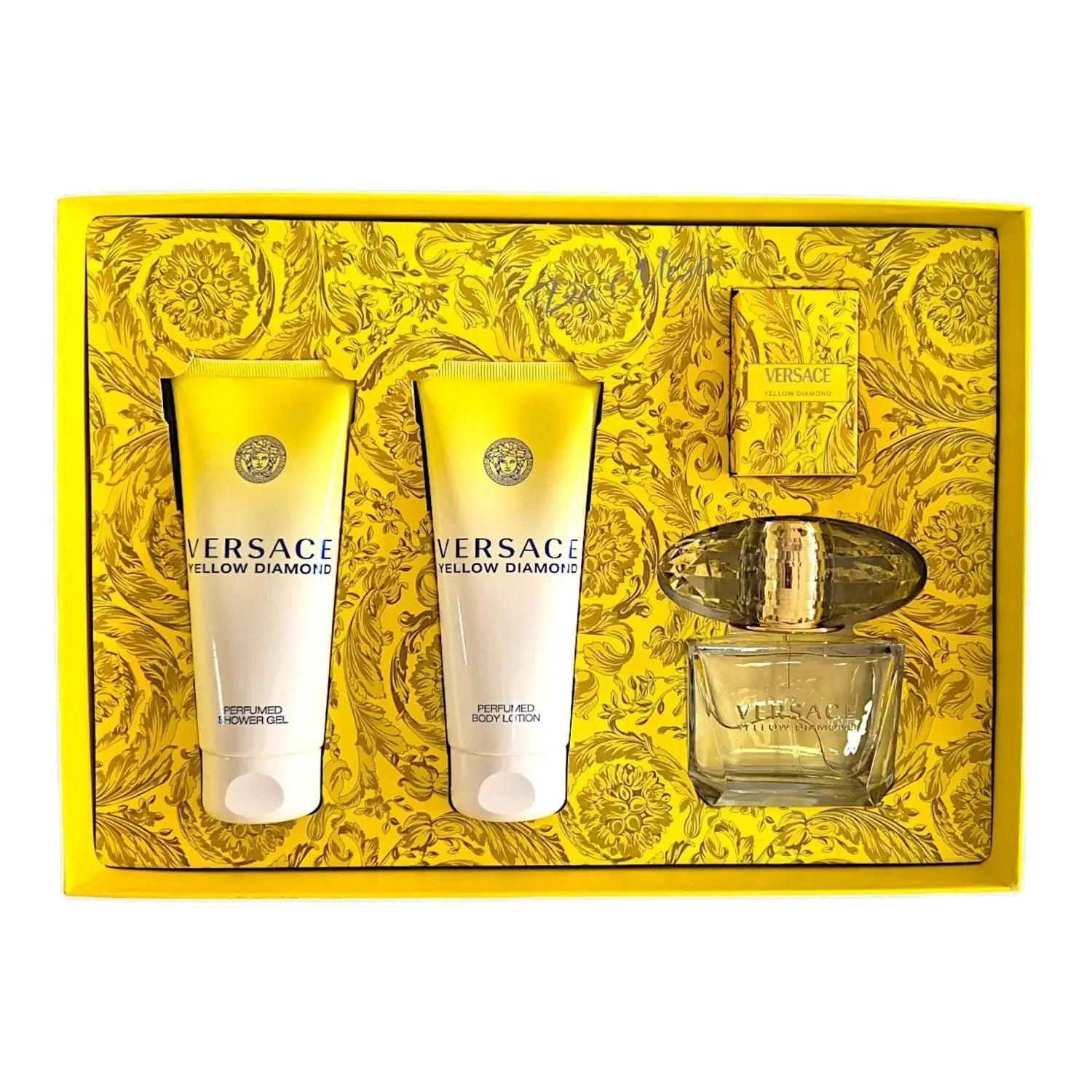 Yellow Diamond By Versace For Women 4Pcs Set EDT Spray by perfumesandrea