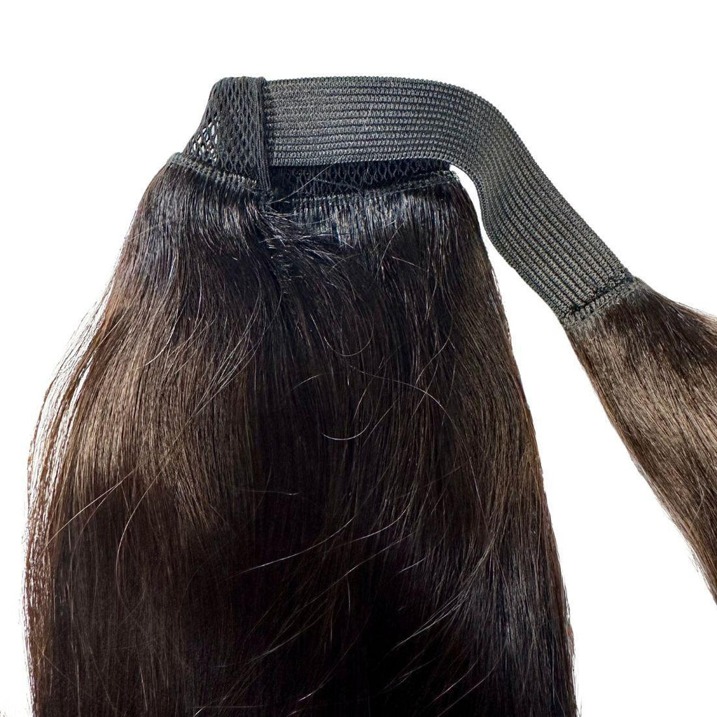 Natural Black 100% Human Hair Ponytail Extension by Private Label