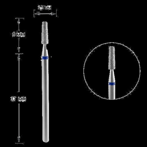 DIAMOND NAIL DRILL BIT, "FRUSTUM", BLUE, HEAD DIAMETER 2.5/8MM (FA70B025/8) - STALEKS™ by kvadrat store