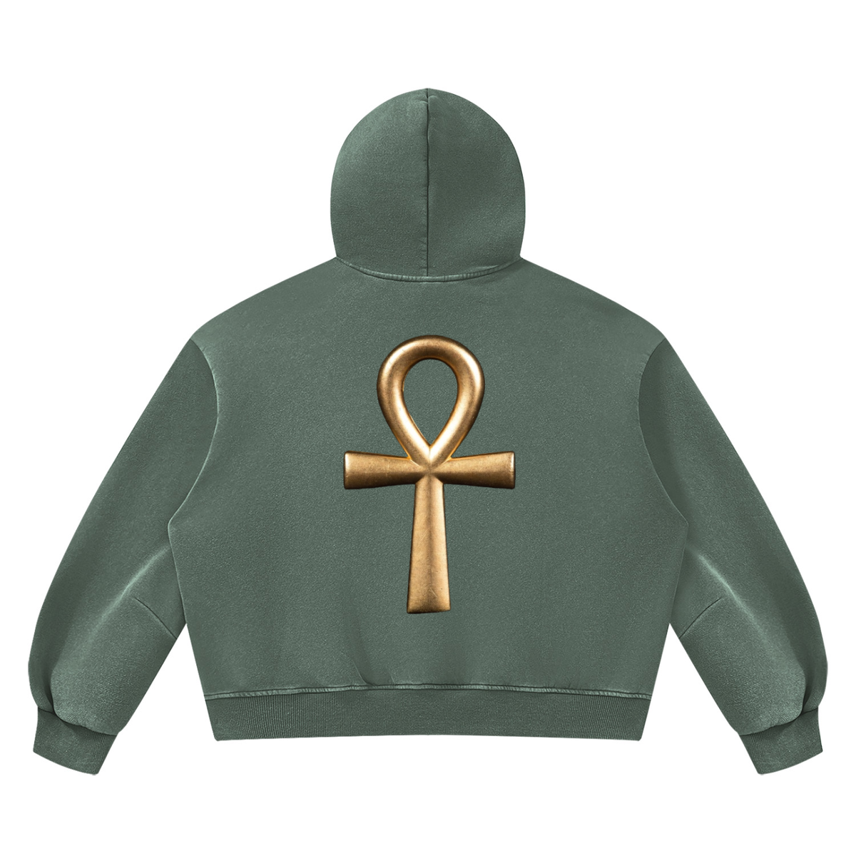 Unisex Vintage Wash Boxy Fleece Hoodie