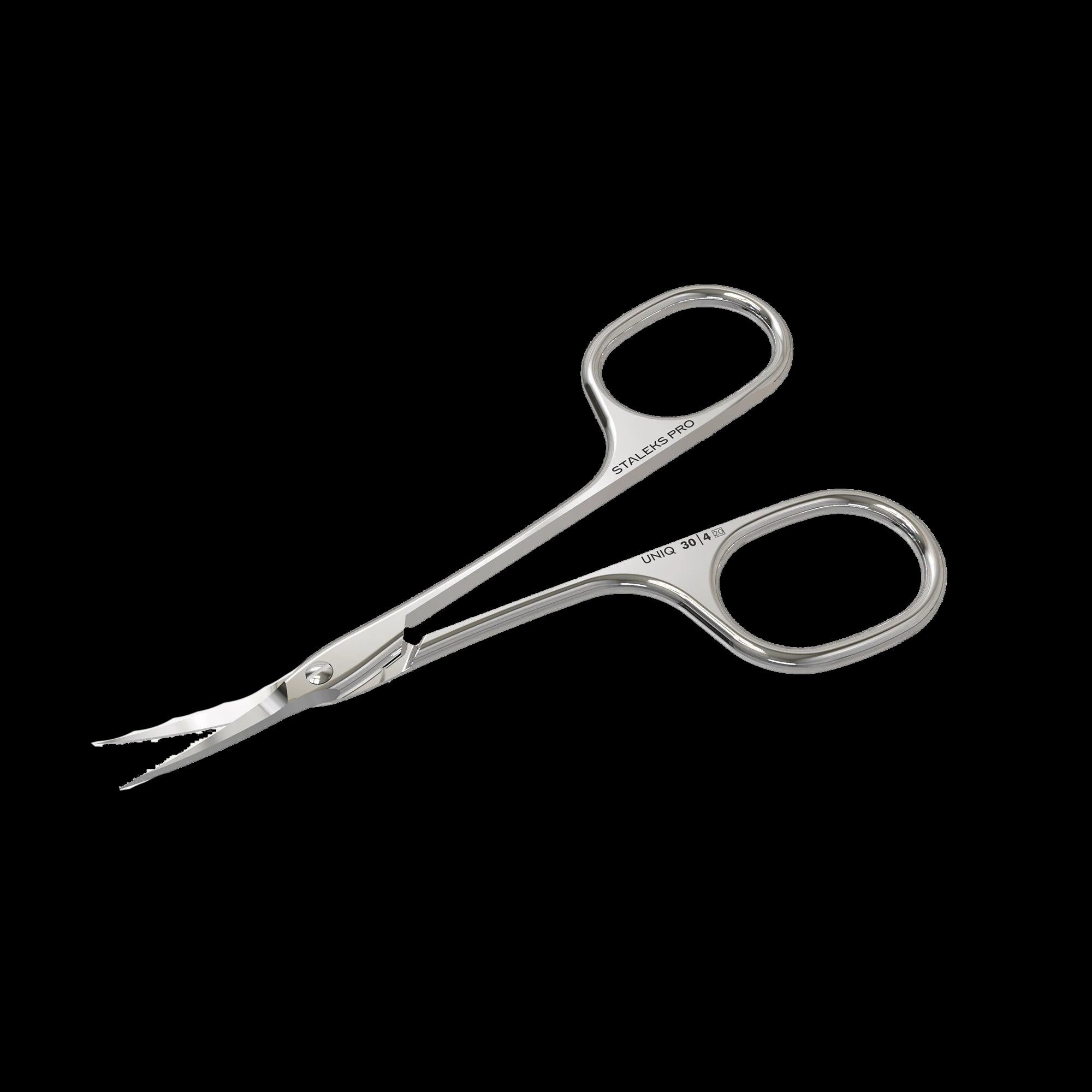 Professional Cuticle Scissors "Asymmetric" UNIQ 30 TYPE 4 -SQ-30/4- STALEKS by kvadrat store
