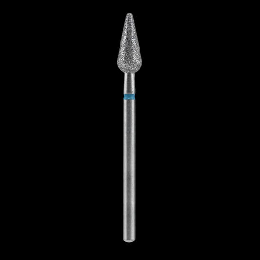 STALEKS - Diamond nail drill bit, "Pointed Pear", blue, EXPERT 5/12 mm (FA100B050/12) by kvadrat store