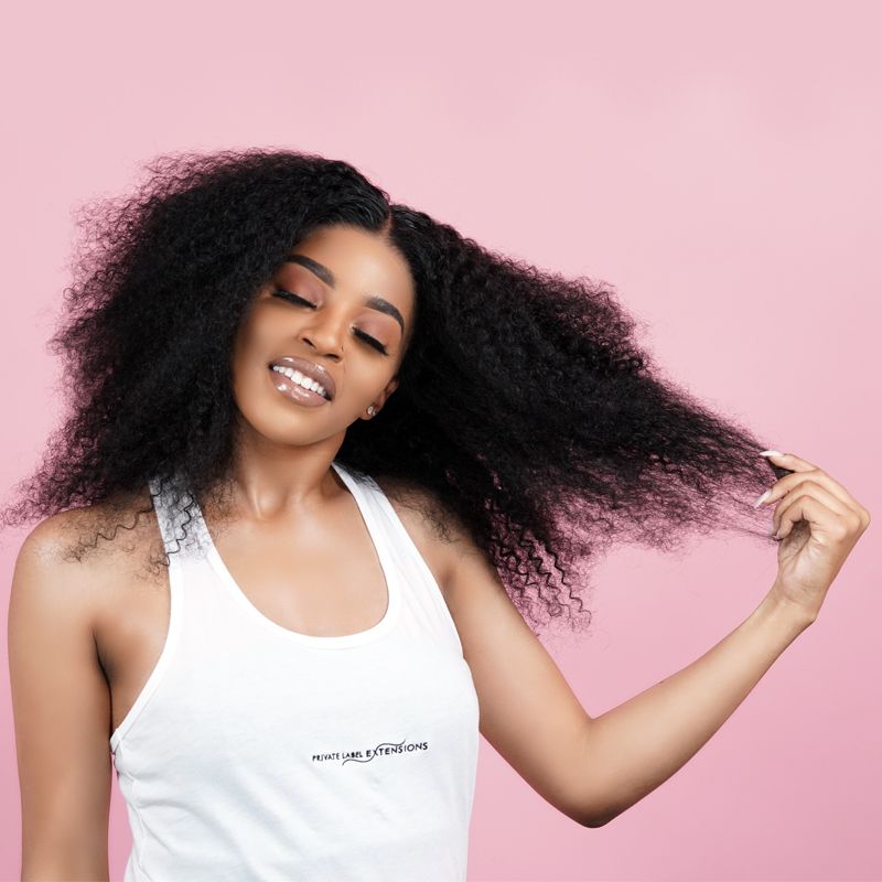 Afro Kinky Curly 100% Human Hair Bundles by Private Label