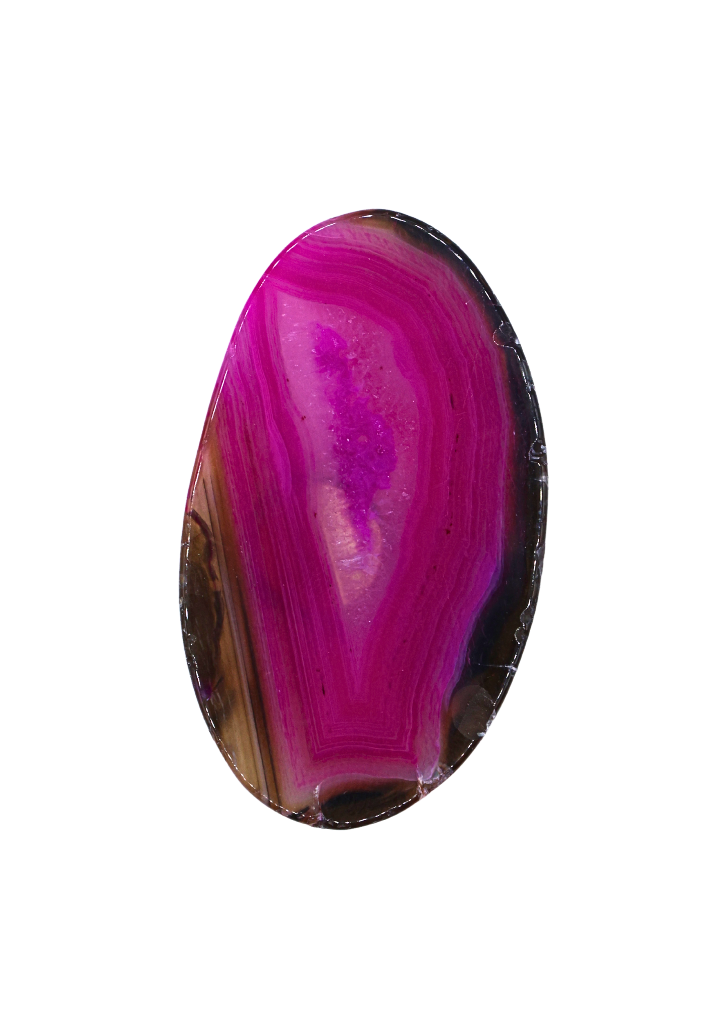 Agate Slice Crystal Fridge Magnet