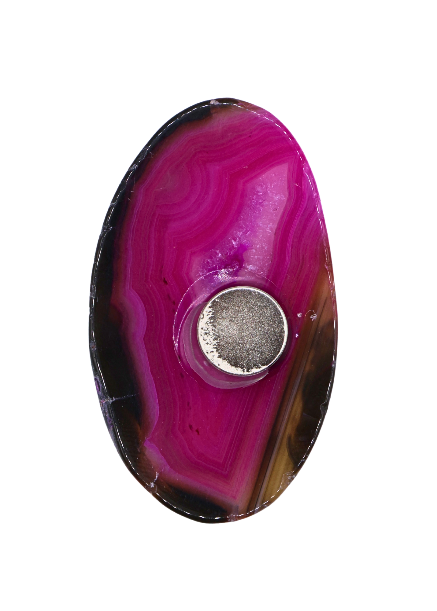 Agate Slice Crystal Fridge Magnet
