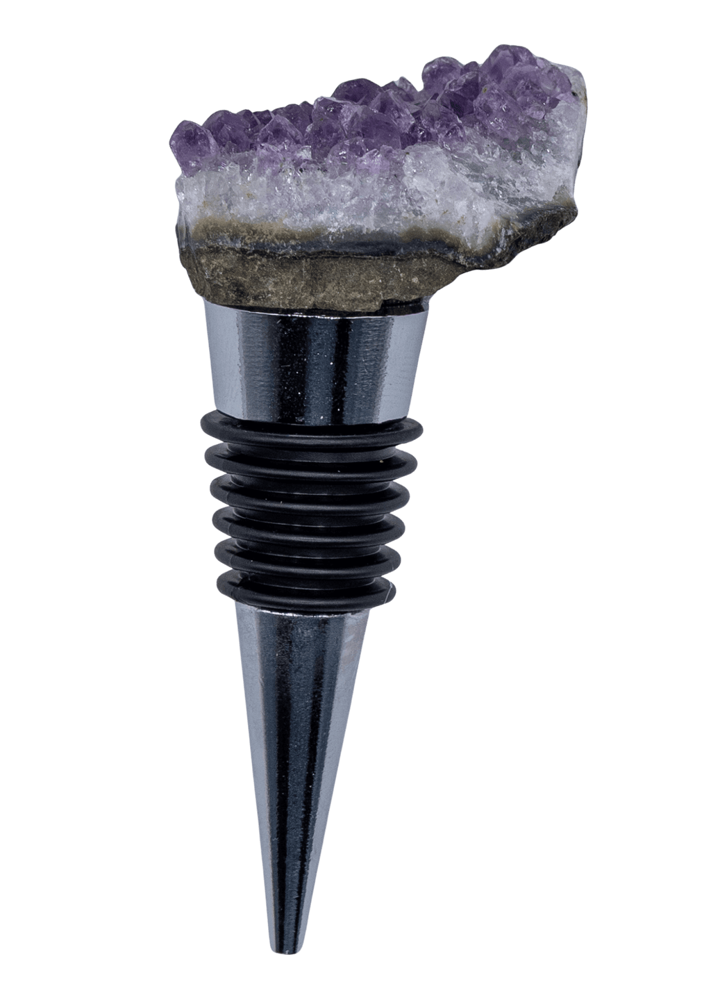 Amethyst Crystal Cluster Wine Stopper