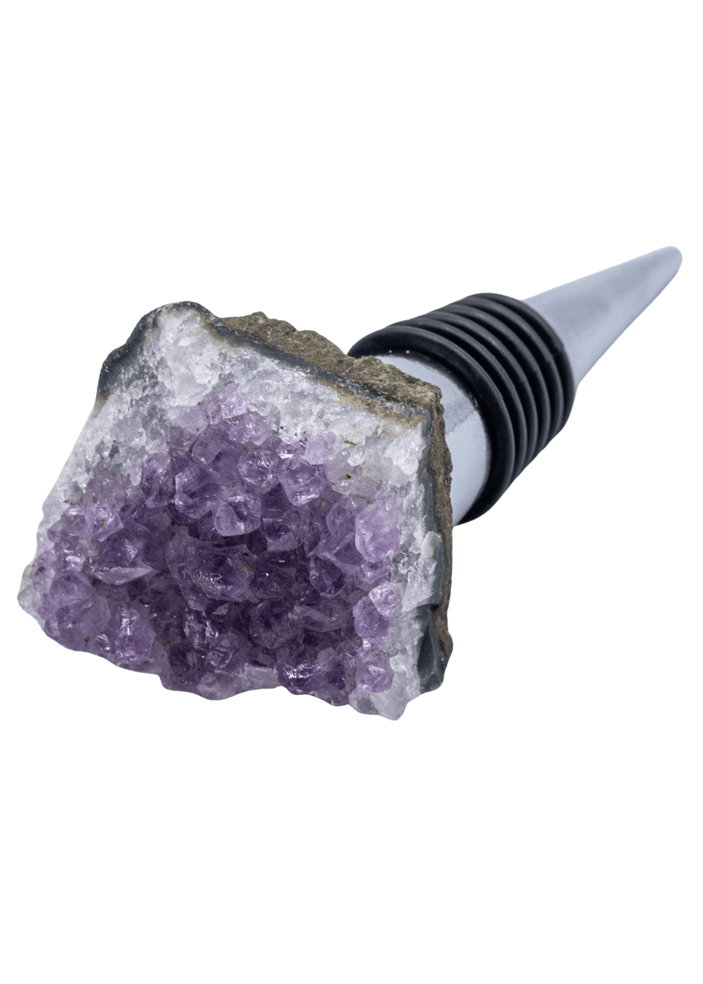 Amethyst Crystal Cluster Wine Stopper