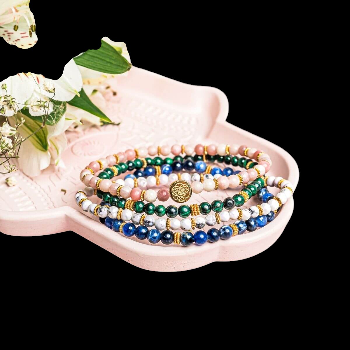 Aphrodite’s Admiration: Eternal Love Bracelet Pack of 4 by Conscious Items