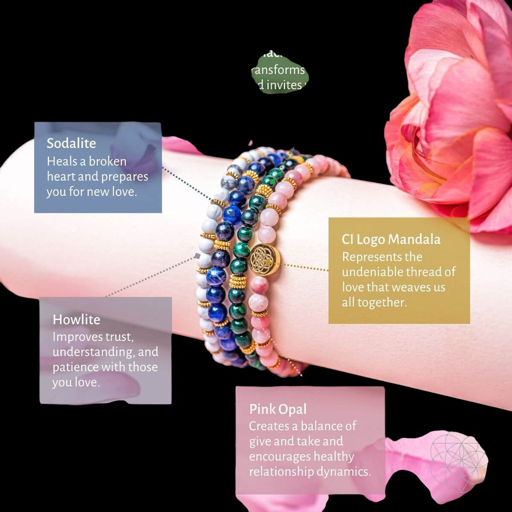 Aphrodite’s Admiration: Eternal Love Bracelet Pack of 4 by Conscious Items