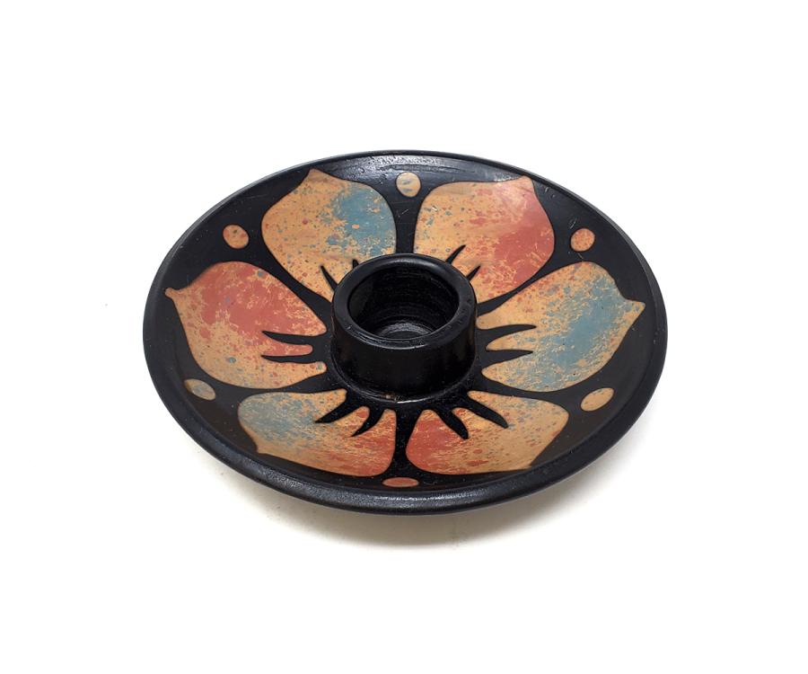 Ceramic Incense round Burner for Smudge stick, Incense, Palo by OMSutra by VYSN