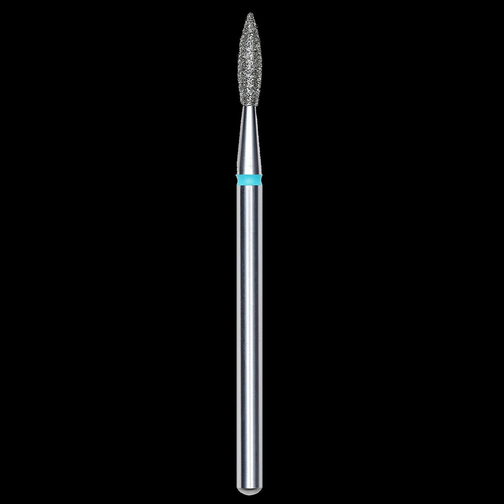 DIAMOND NAIL DRILL BIT, "FLAME", BLUE, HEAD DIAMETER 2.1/8MM (FA11B021/8) - STALEKS™ by kvadrat store