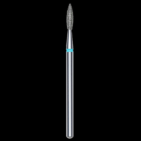 DIAMOND NAIL DRILL BIT, "FLAME", BLUE, HEAD DIAMETER 2.1/8MM (FA11B021/8) - STALEKS™ by kvadrat store