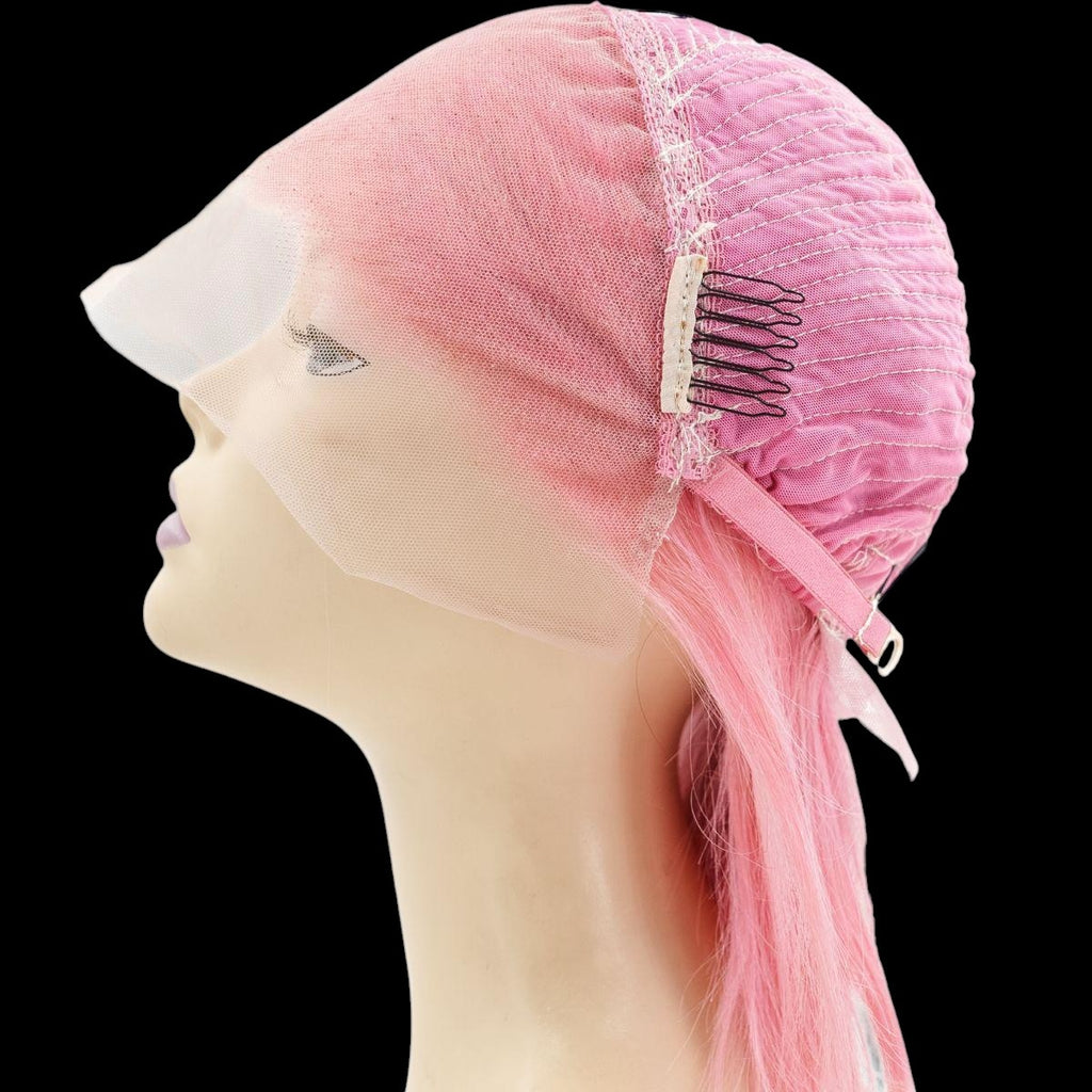 Cotton Candy 13x4 Transparent Lace Front 100% Human Hair Bob Wig by Private Label