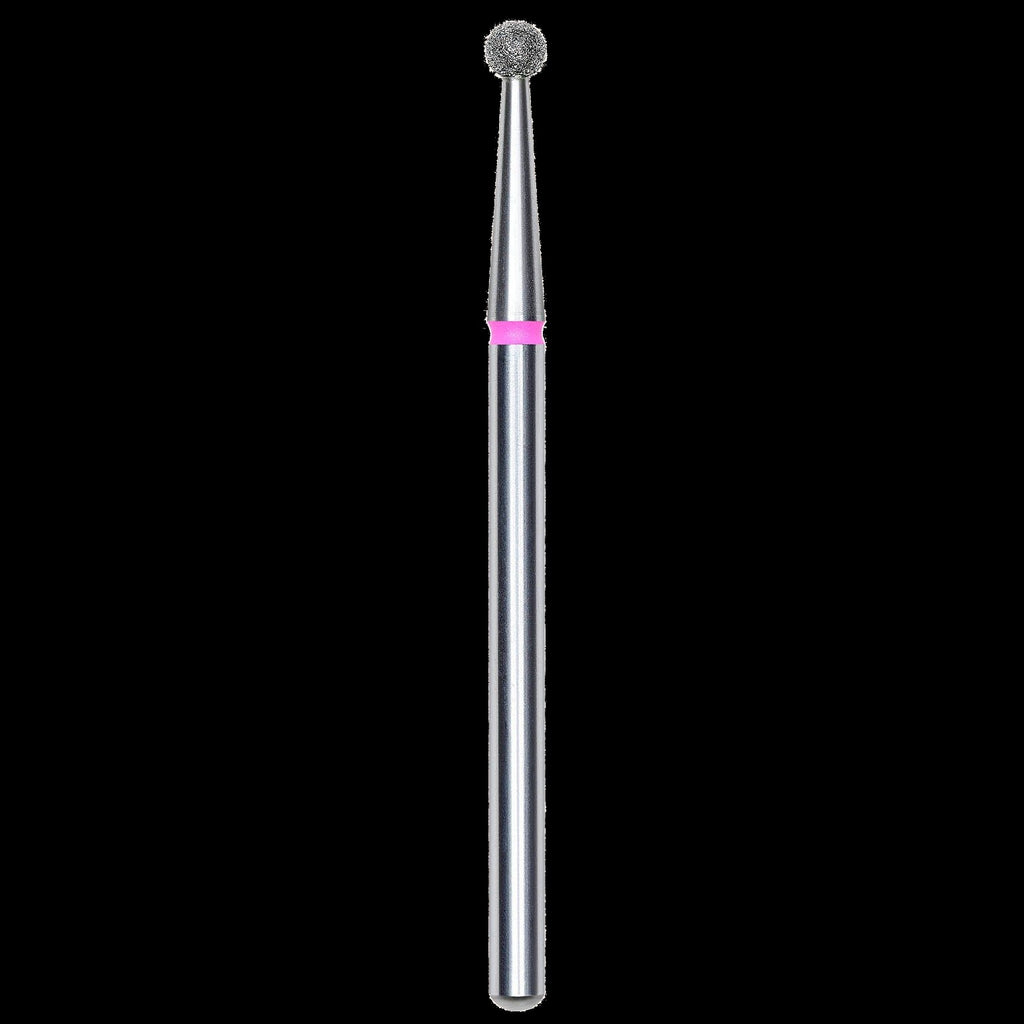 DIAMOND NAIL DRILL BIT, "BALL", RED, HEAD DIAMETER 2.7MM (FA01R027) - STALEKS™ by kvadrat store
