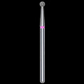 DIAMOND NAIL DRILL BIT, "BALL", RED, HEAD DIAMETER 2.7MM (FA01R027) - STALEKS™ by kvadrat store