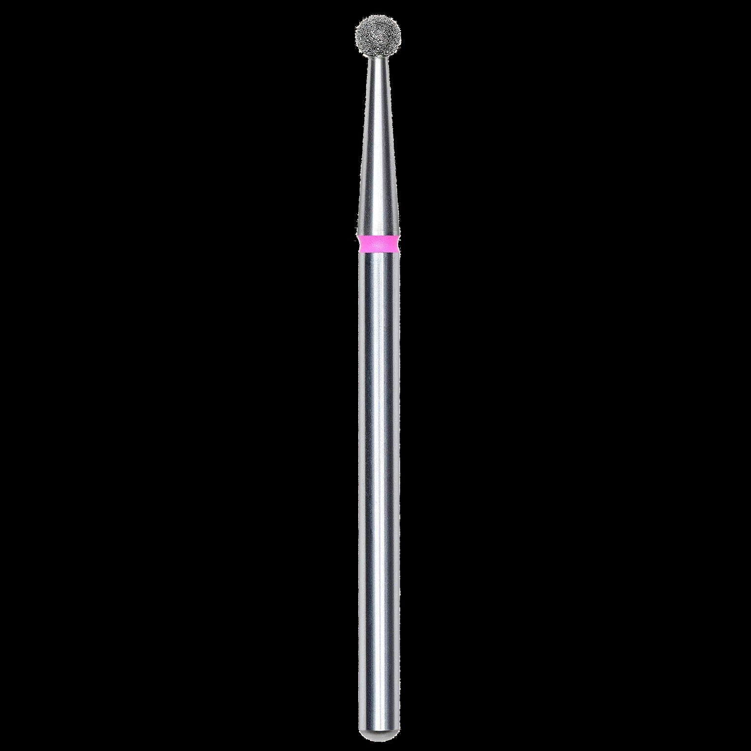DIAMOND NAIL DRILL BIT, "BALL", RED, HEAD DIAMETER 2.7MM (FA01R027) - STALEKS™ by kvadrat store