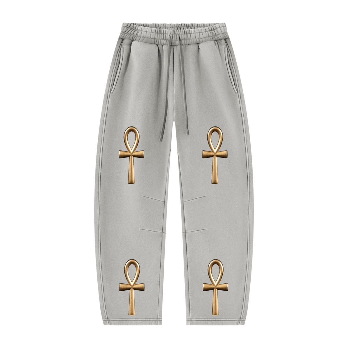 Unisex Vintage Wash Barrel Leg Fleece Sweatpants