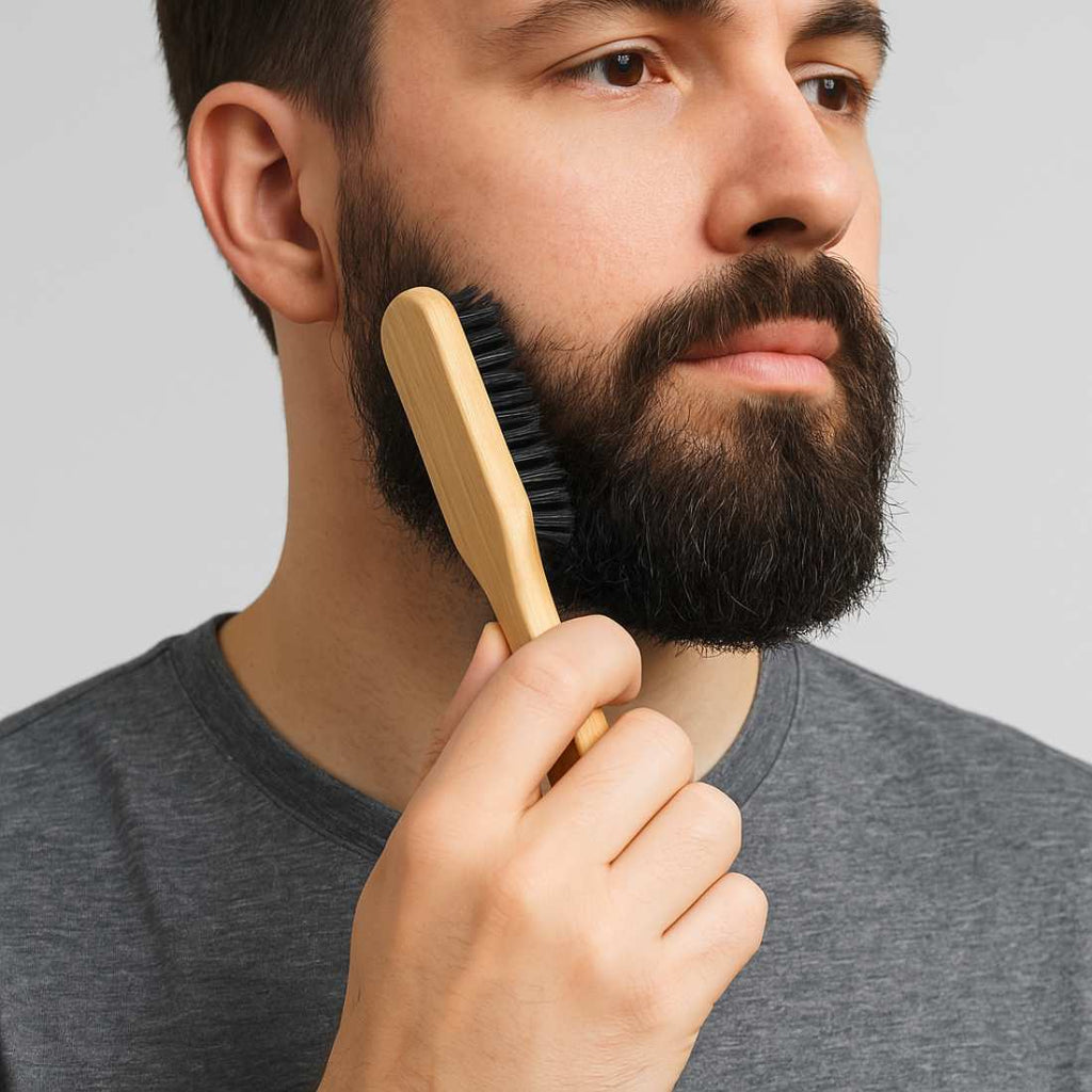 Bamboo Beard Brush Duo