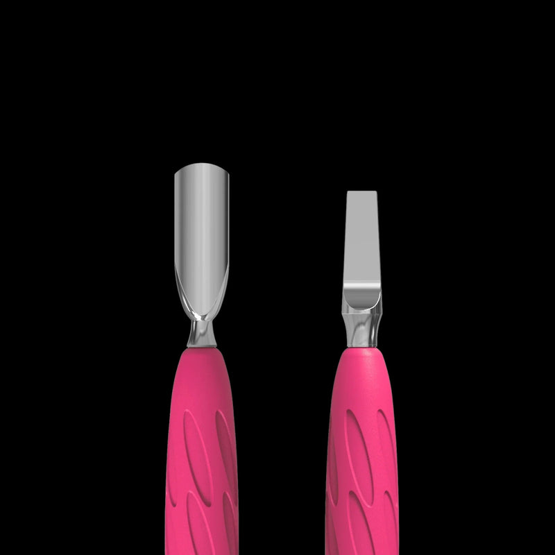 Manicure Pusher With Silicone Handle "Gummy" UNIQ 10 TYPE 5 (Narrow Rounded Pusher + Wide Blade) PQ-10/5- STALEKS by kvadrat store