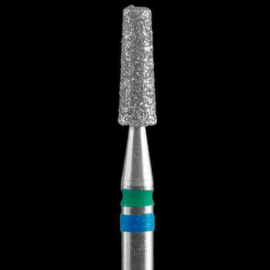 DIAMOND NAIL DRILL BIT, "DUO CONE", BLUE-GREEN, HEAD DIAMETER 2,5/8MM (FA70BG025/8) - STALEKS™ by kvadrat store