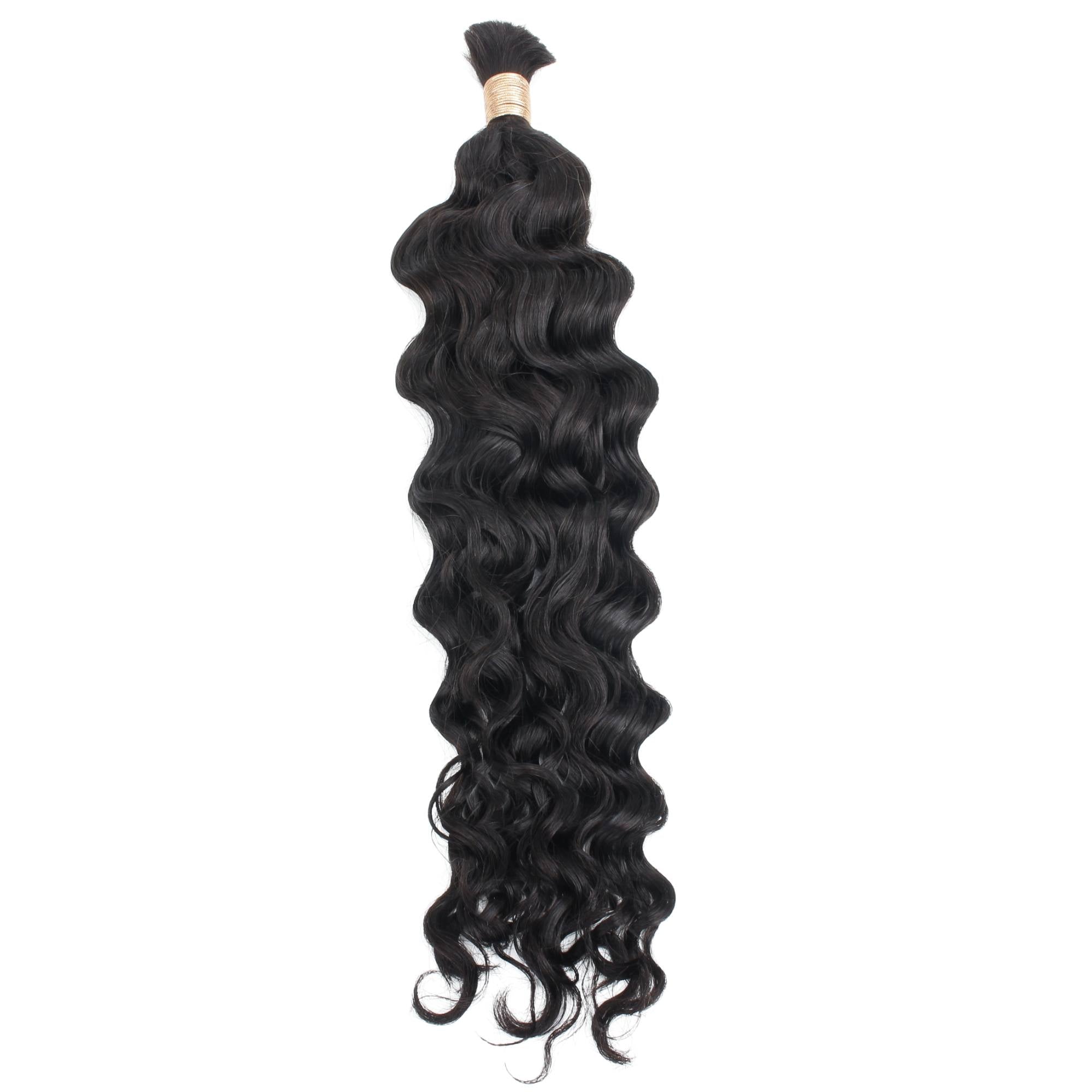 Beach Wave Bulk 100% Human Braiding Hair by Private Label