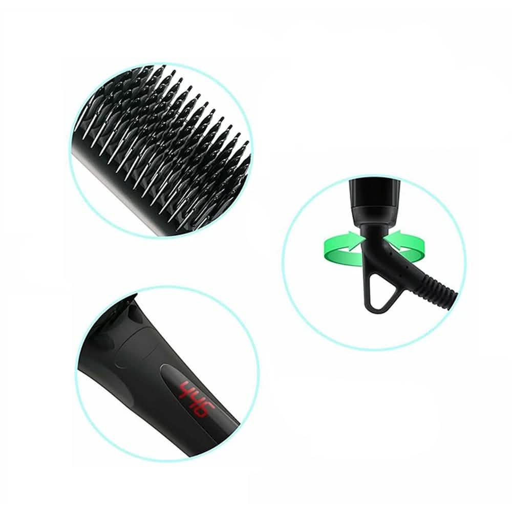 Beauty Experts Ceramic Ion Hair Straightening Brush by DailySale