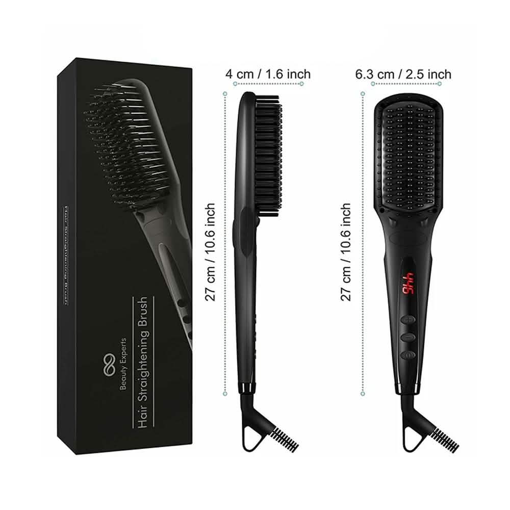 Beauty Experts Ceramic Ion Hair Straightening Brush by DailySale