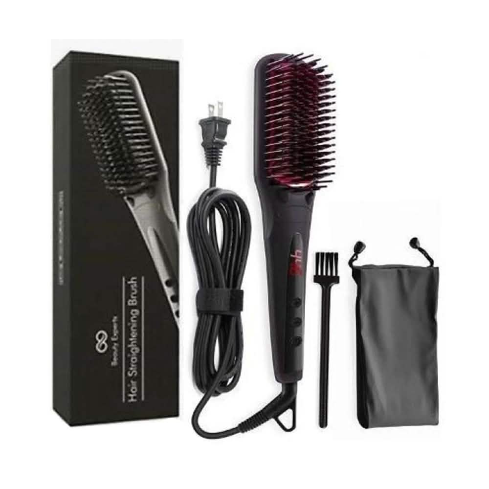 Beauty Experts Ceramic Ion Hair Straightening Brush by DailySale