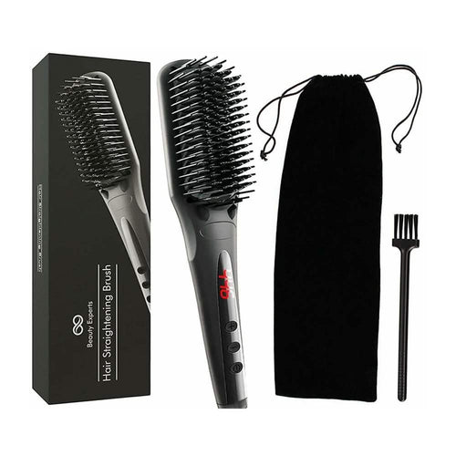 Beauty Experts Ceramic Ion Hair Straightening Brush by DailySale