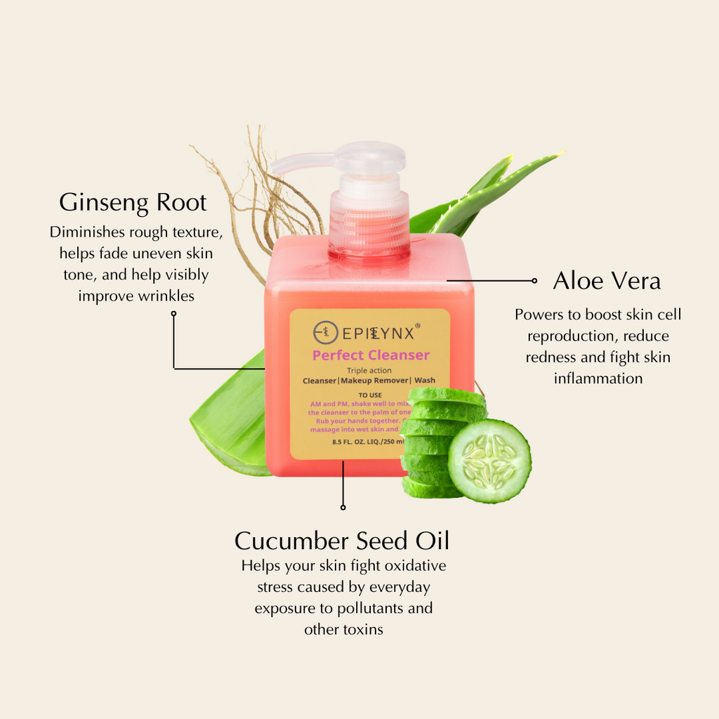 Gentle Hydrating Facial Cleanser – Aloe, Cucumber & Antioxidants (Nut-Free, Gluten-Free, Vegan) by EpiLynx