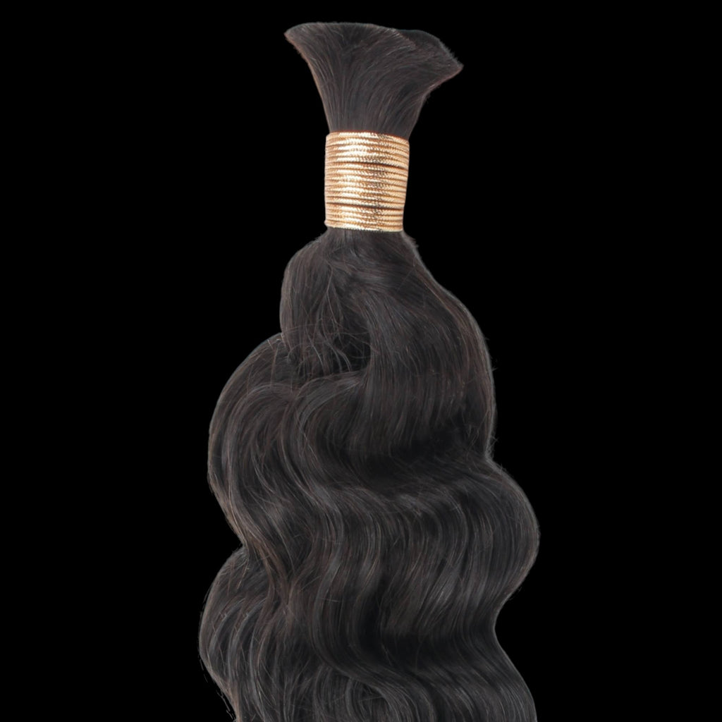 Beach Wave Bulk 100% Human Braiding Hair by Private Label