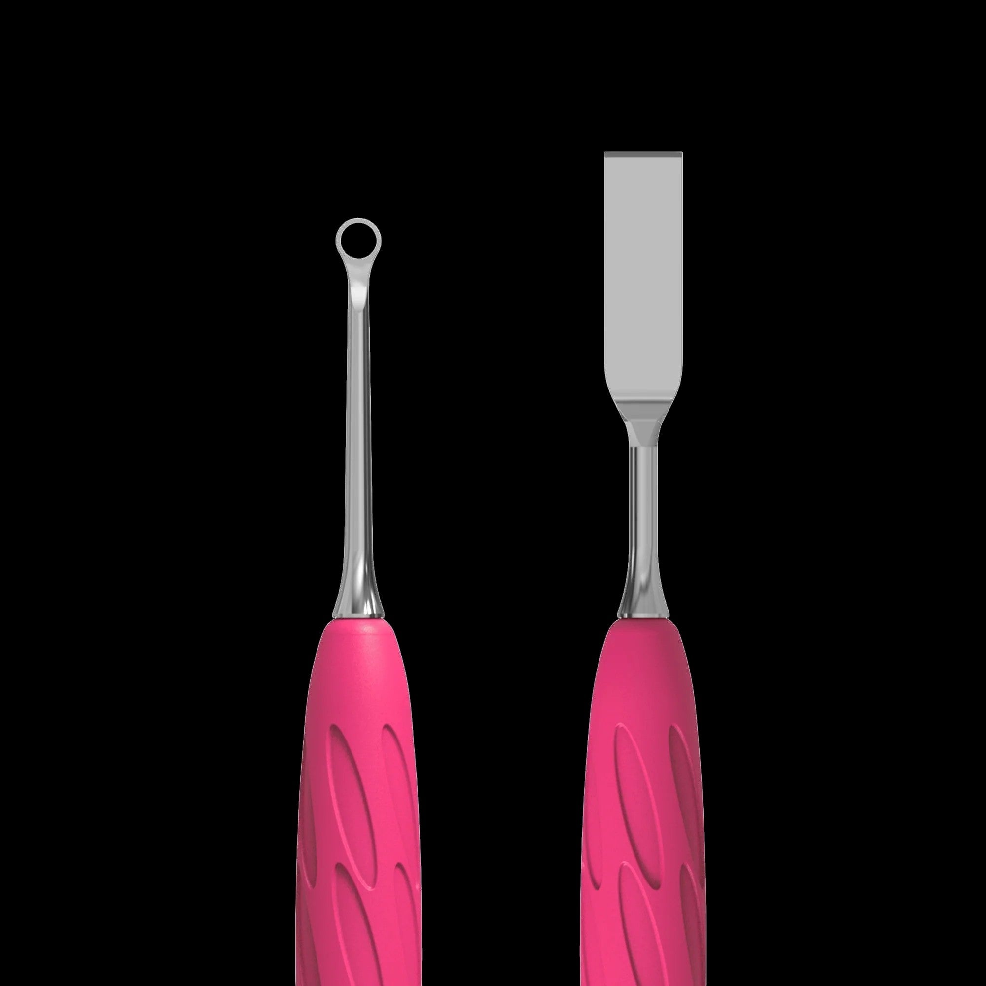 Manicure Pusher With Silicone Handle "Gummy" UNIQ 11 TYPE 1 (Flat Straight Pusher + Ring) PQ-11/1- STALEKS by kvadrat store