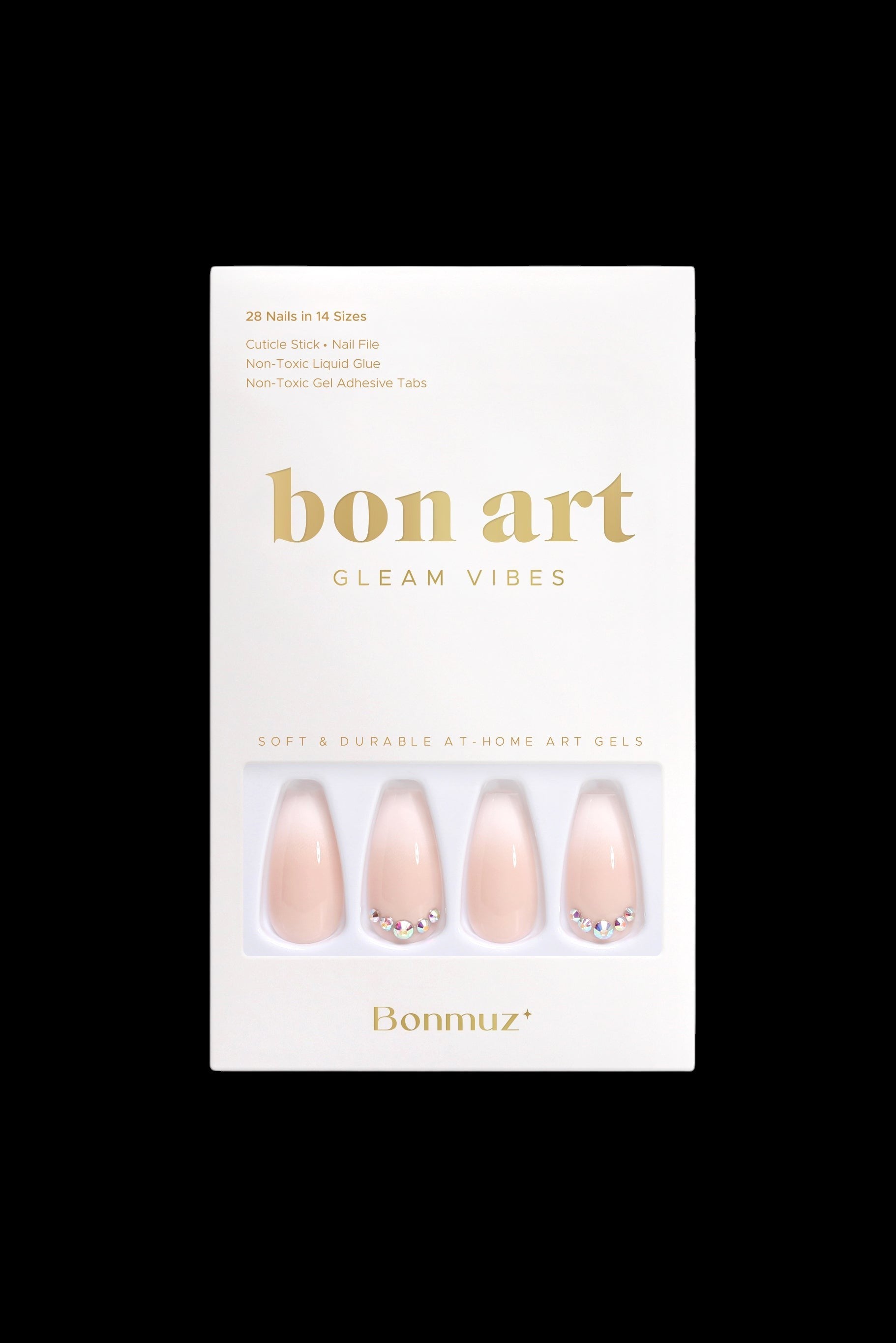 Strawberry Mousse | Soft & Durable Press-On Nails by Bonmuz