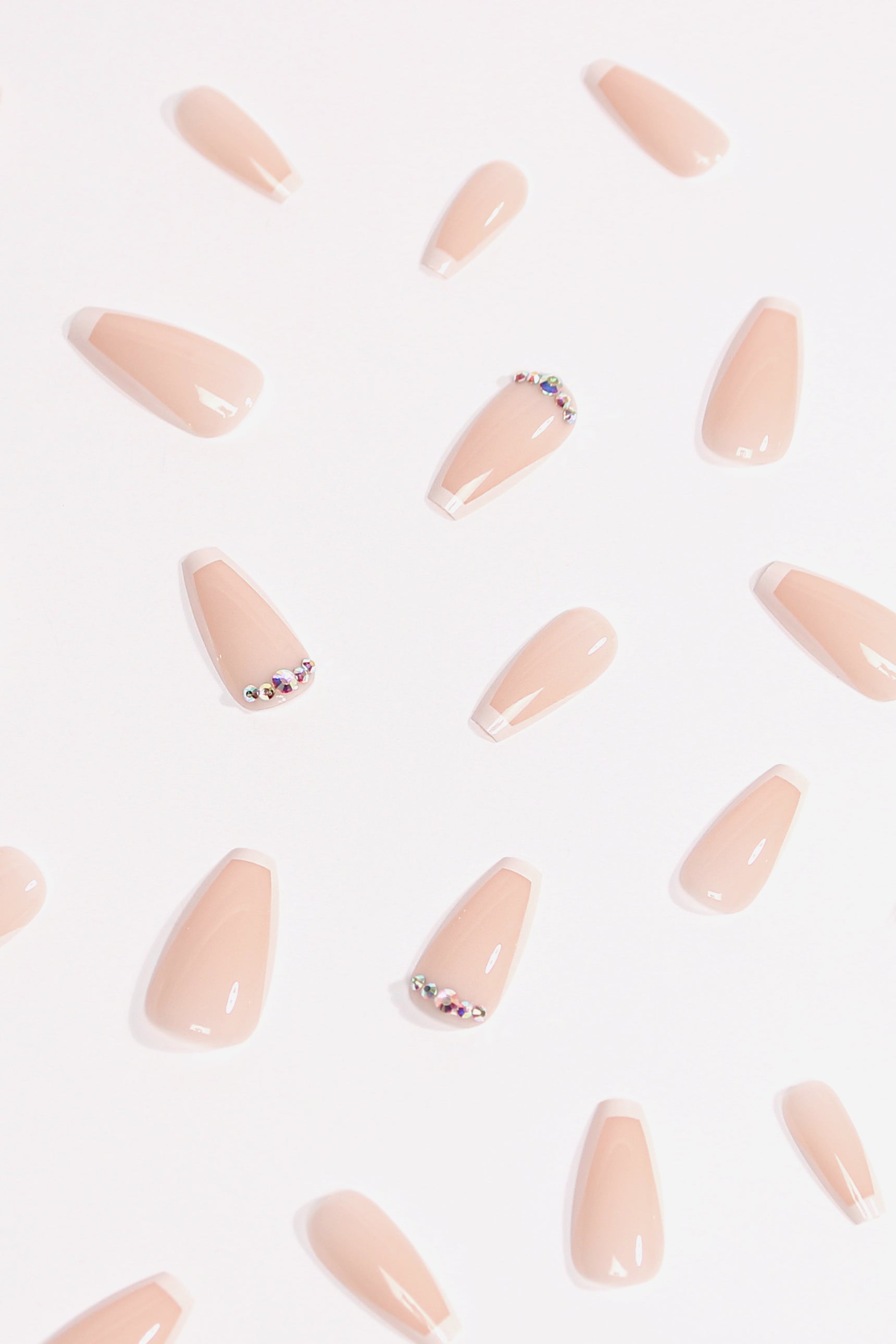 Beige Twinkle | Soft & Durable Press-On Nails by Bonmuz