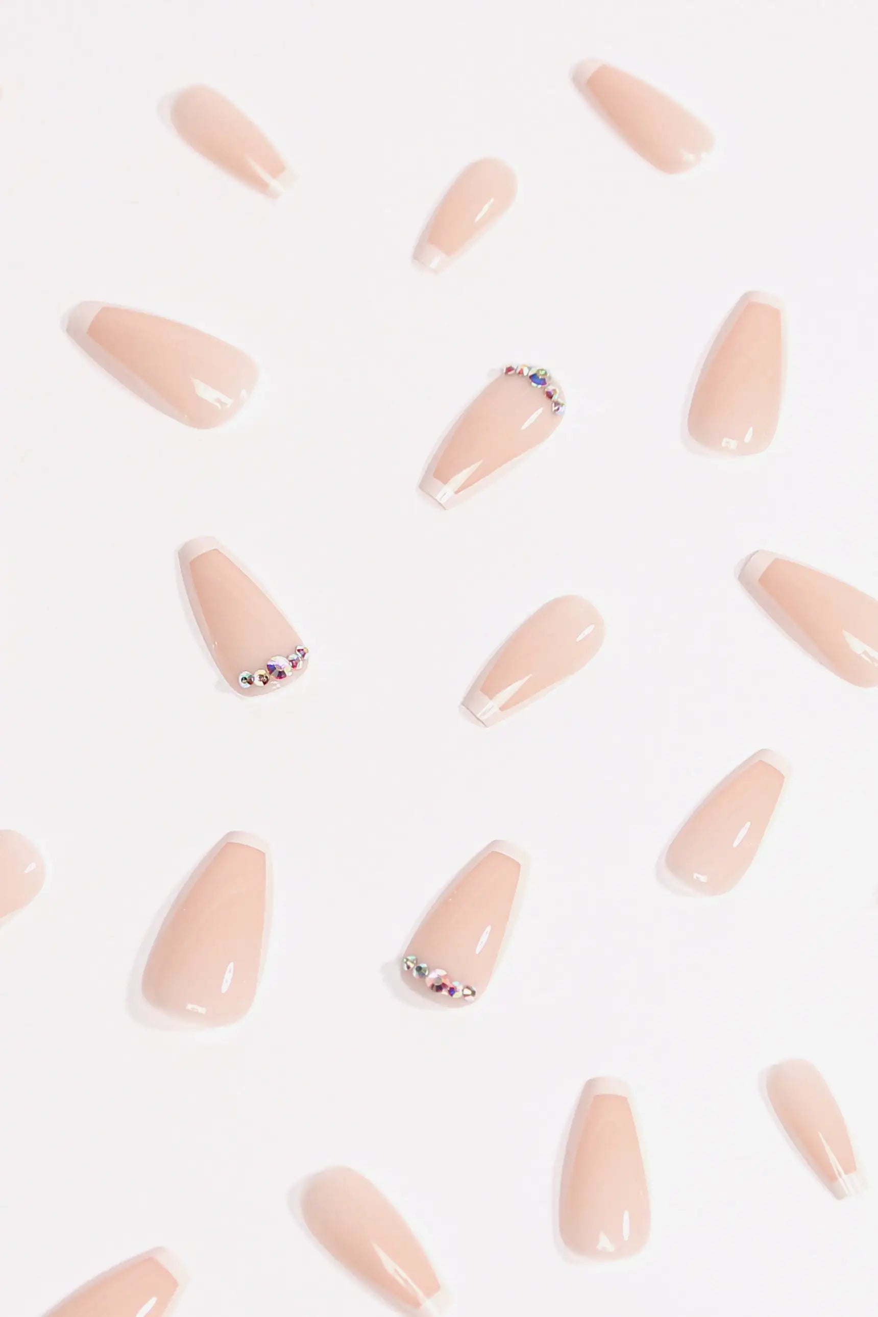 Beige Twinkle | Soft & Durable Press-On Nails by Bonmuz