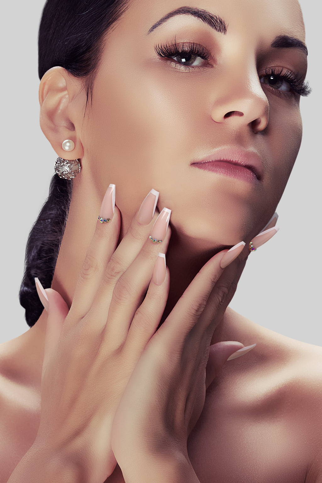 Beige Twinkle | Soft & Durable Press-On Nails by Bonmuz