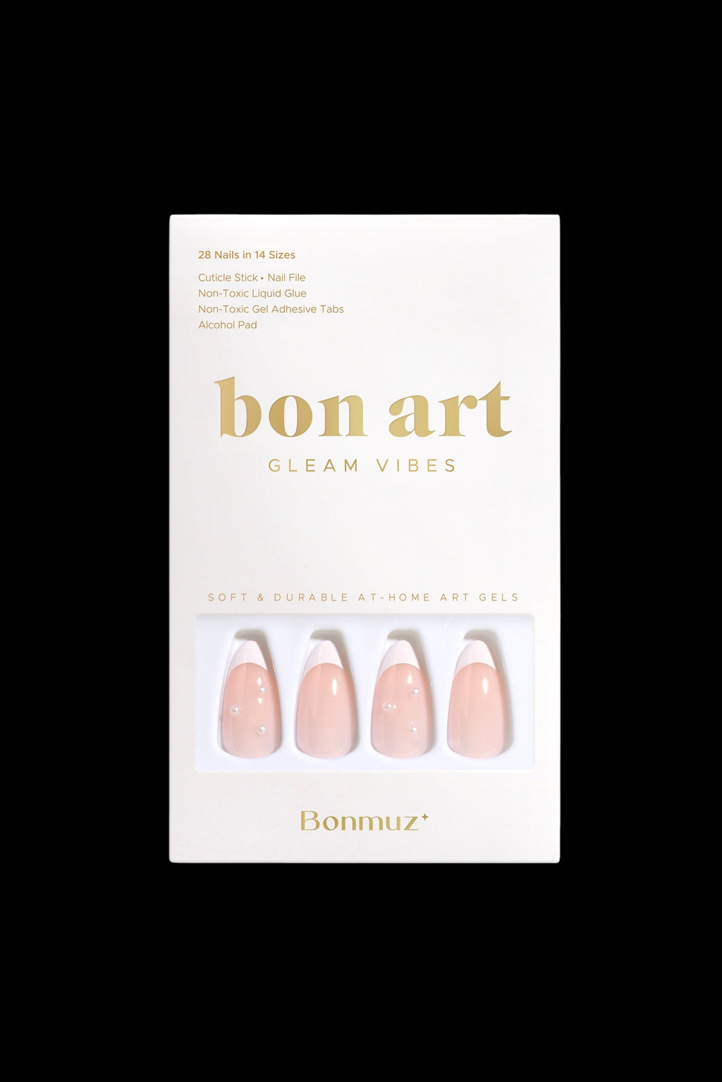 Romantic French | Soft & Durable Press-On Nails by Bonmuz