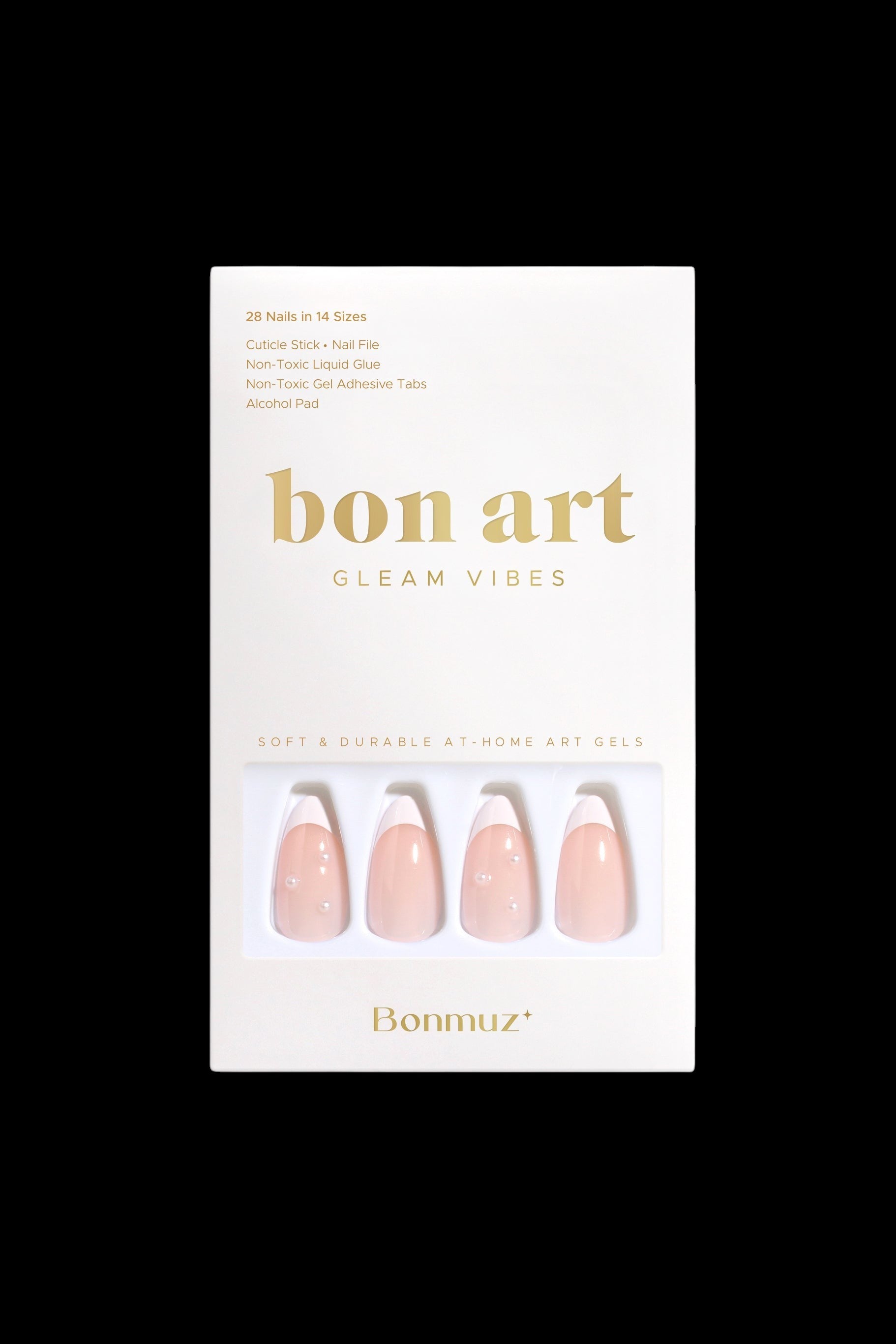 Romantic French | Soft & Durable Press-On Nails by Bonmuz