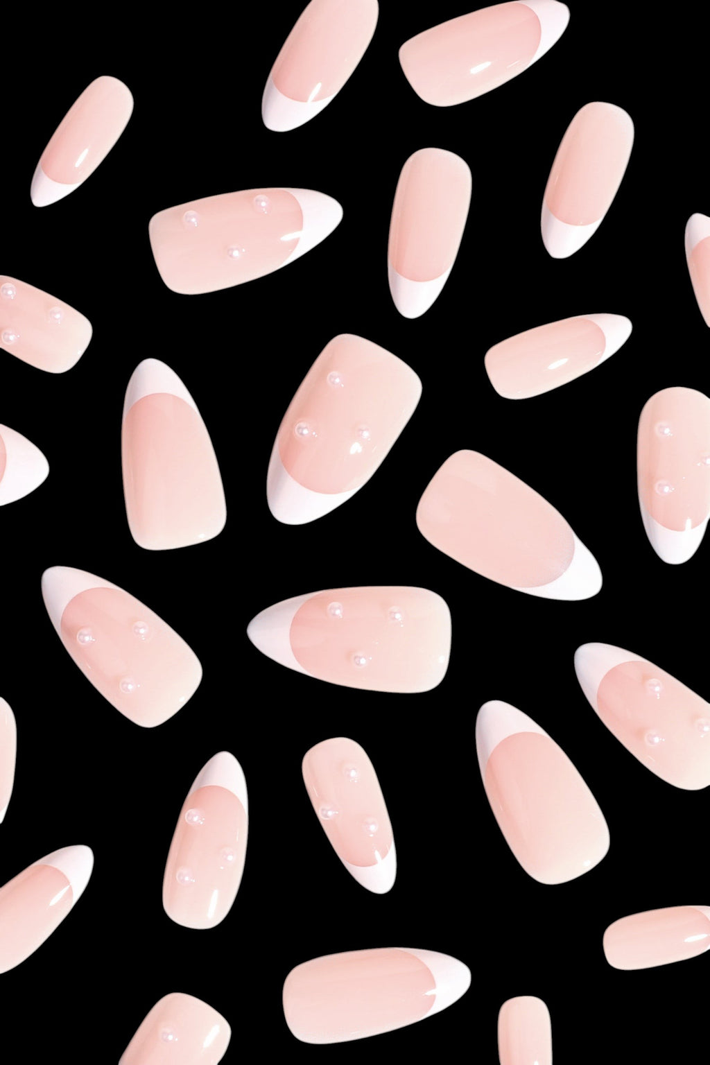 Romantic French | Soft & Durable Press-On Nails by Bonmuz