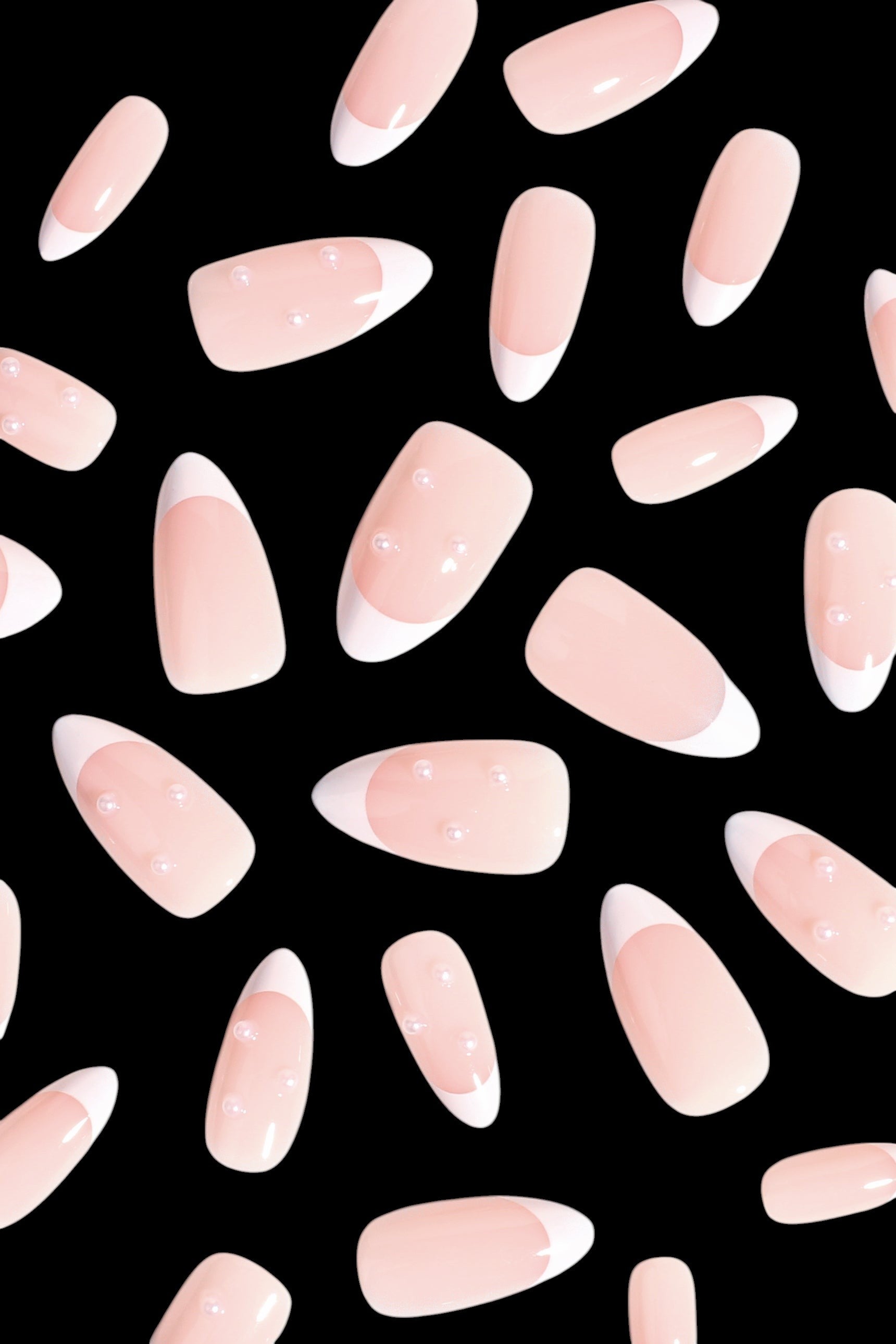 Romantic French | Soft & Durable Press-On Nails by Bonmuz