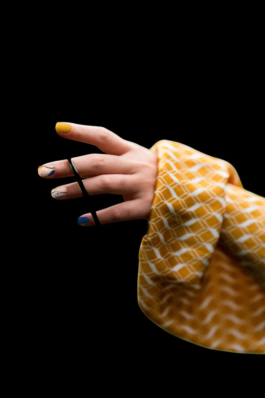 Tangerine Garden | Soft & Durable Press-On Nails - AetherLux.Shop