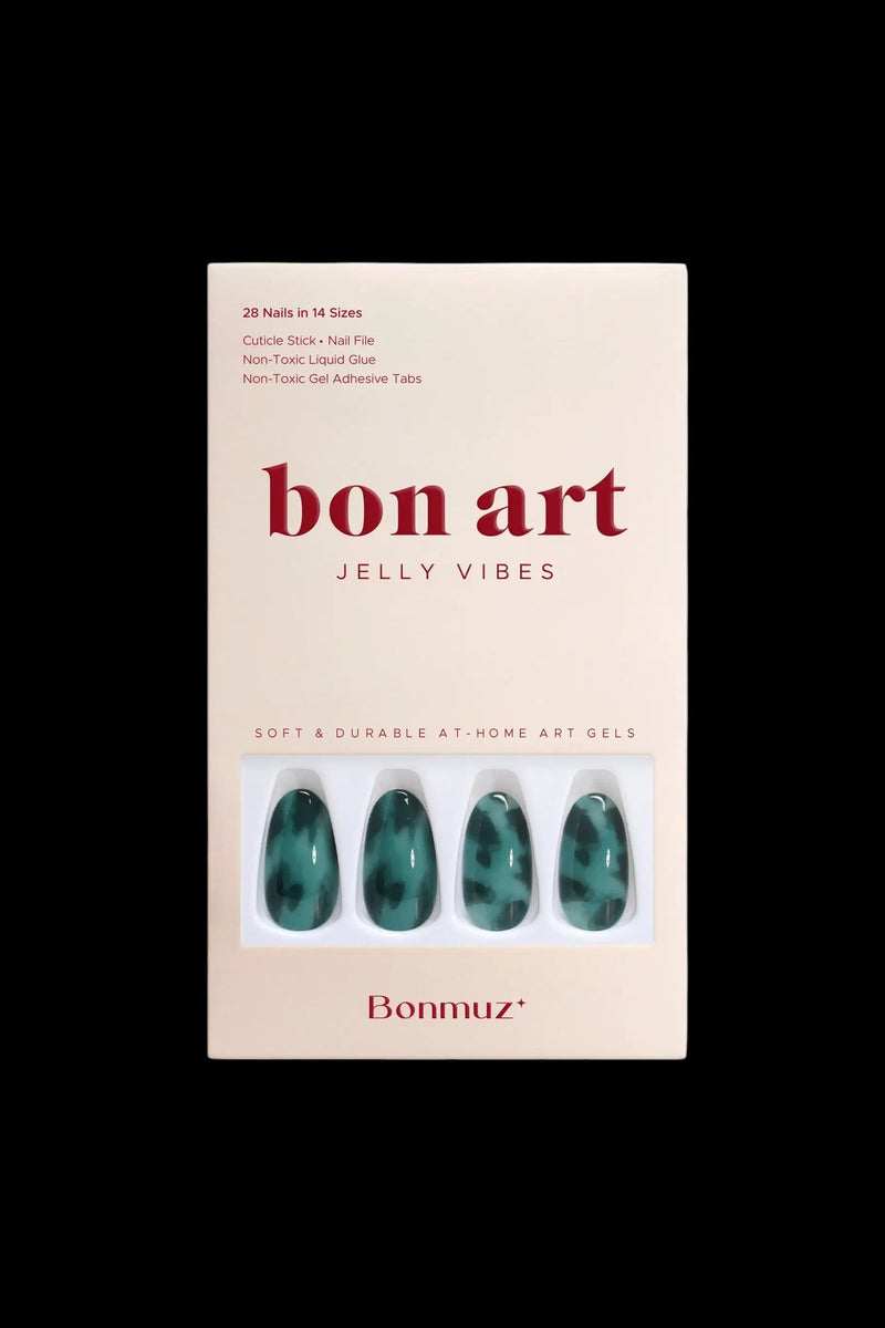 Emerald Amber | Soft & Durable Press-On Nails by Bonmuz