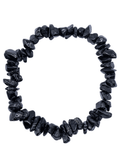 Black Tourmaline Chip Stretch Bracelet