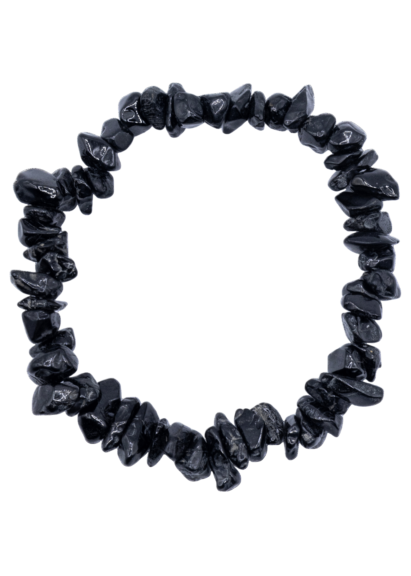 Black Tourmaline Chip Stretch Bracelet