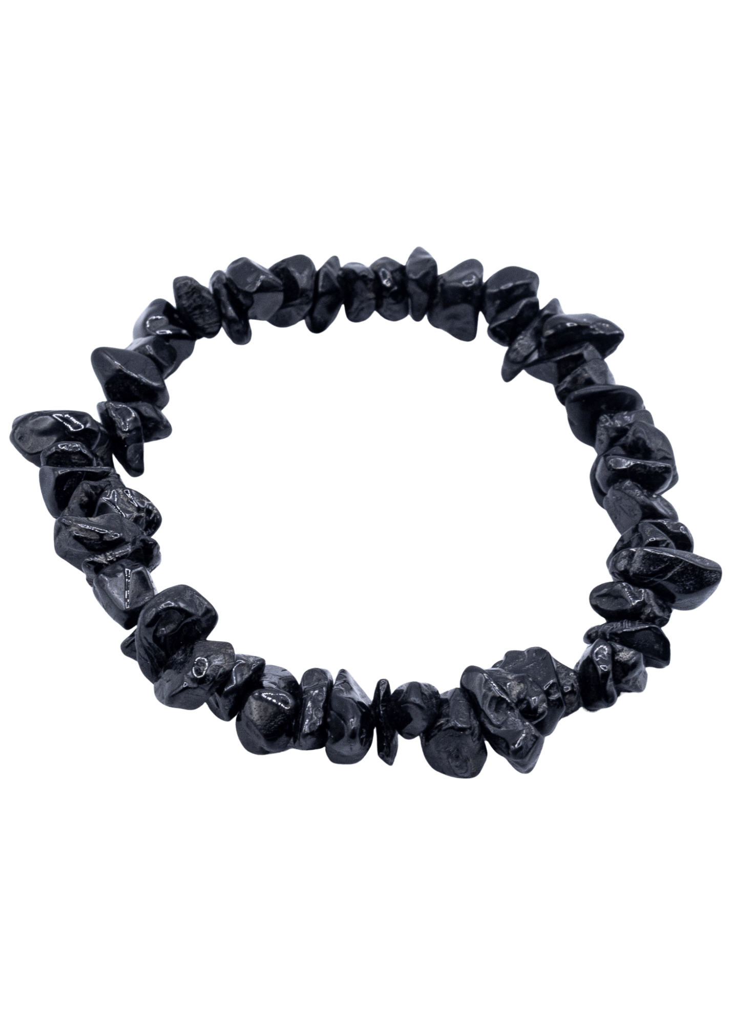 Black Tourmaline Chip Stretch Bracelet