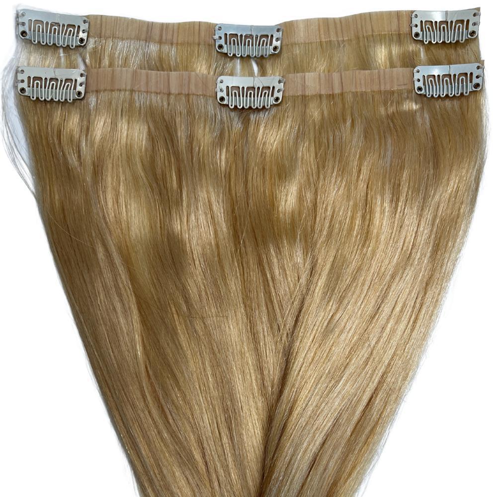 Blonde Seamless Clip-In 100% Human Hair Extensions by Private Label