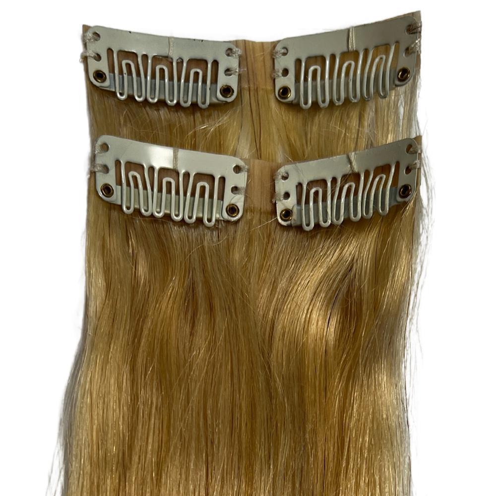 Blonde Seamless Clip-In 100% Human Hair Extensions by Private Label