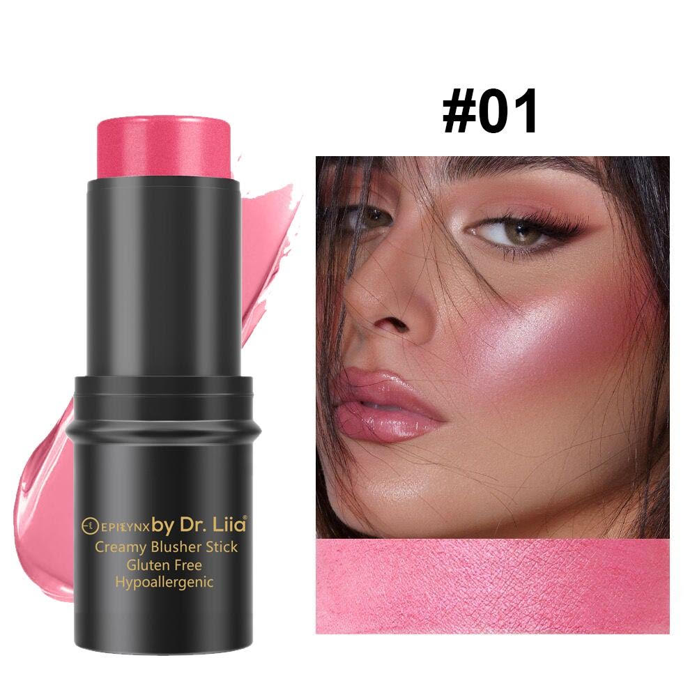 Gluten-Free Blush Stick for Cheeks, Lips & Eyes – Nut-Free, Vegan Cream Blush