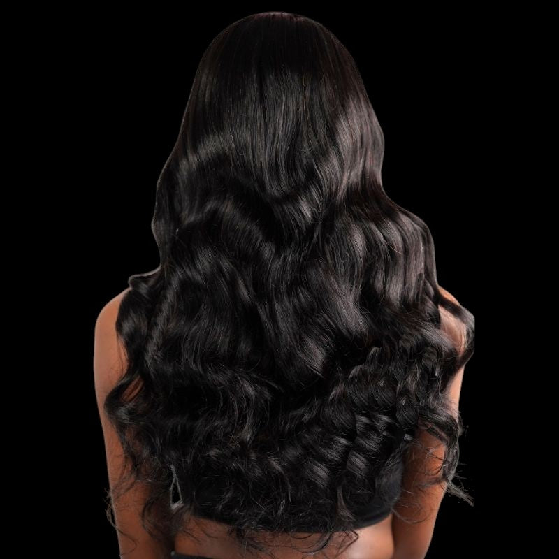 Body Wave 13x4 Transparent Lace Front Human Hair Wig by Private Label